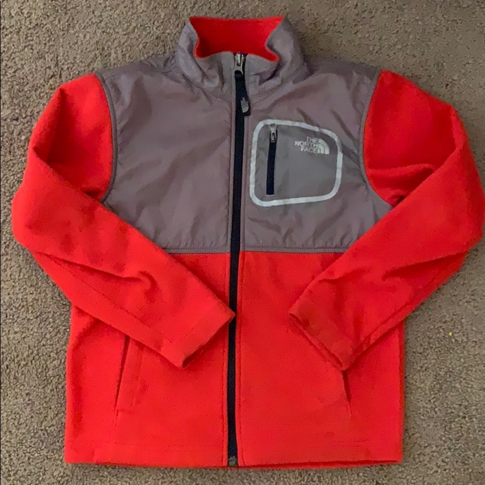 Boys 7/8 North Face fleece full zip jacket